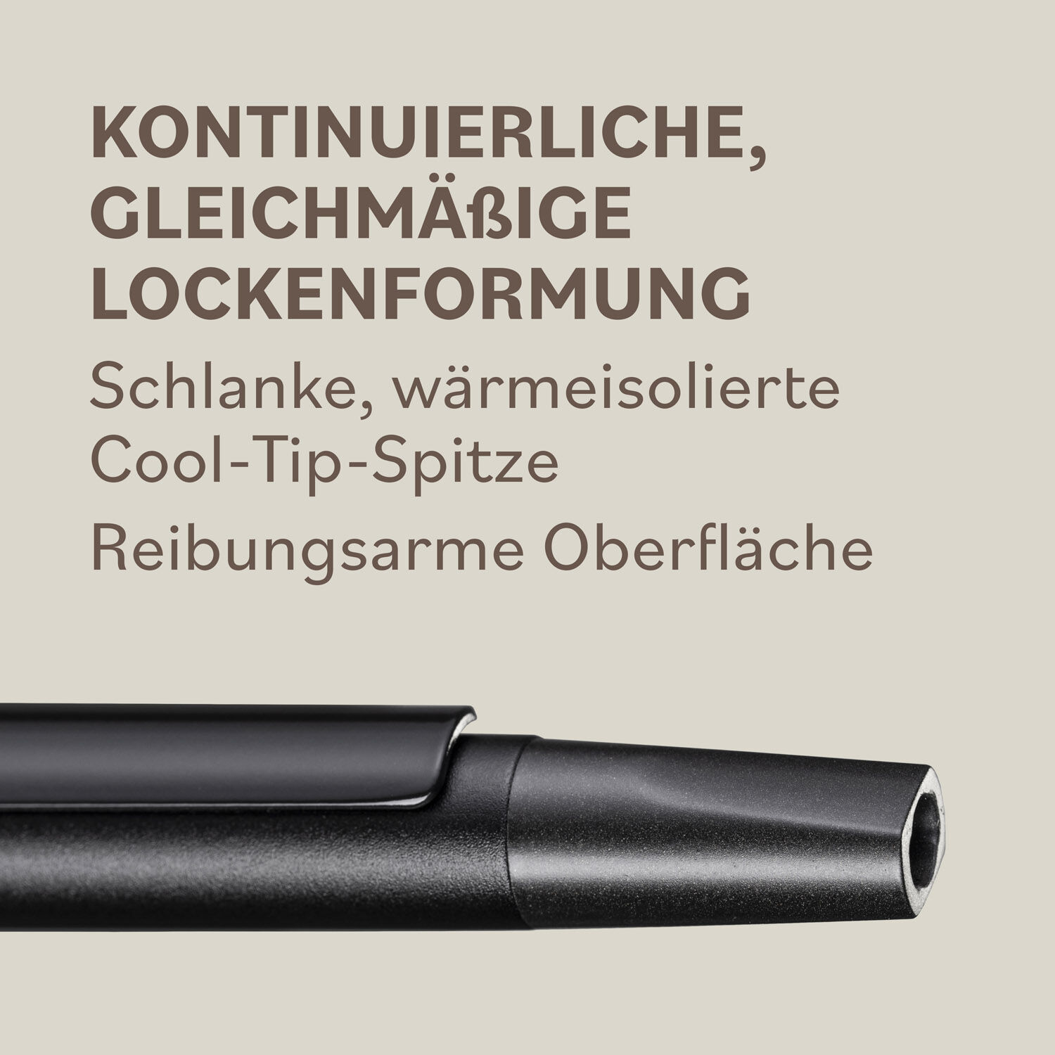 Lockenstab mit Klammer - &Oslash; 13mm